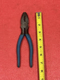 Vintage Fuller Tools 194-7 Lineman's Pliers with Blue Grips Made in Japan