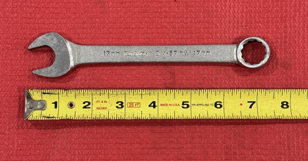 New Britain Tools NDM-57 USA 17mm Combination Wrench Forged Alloy Steel USA