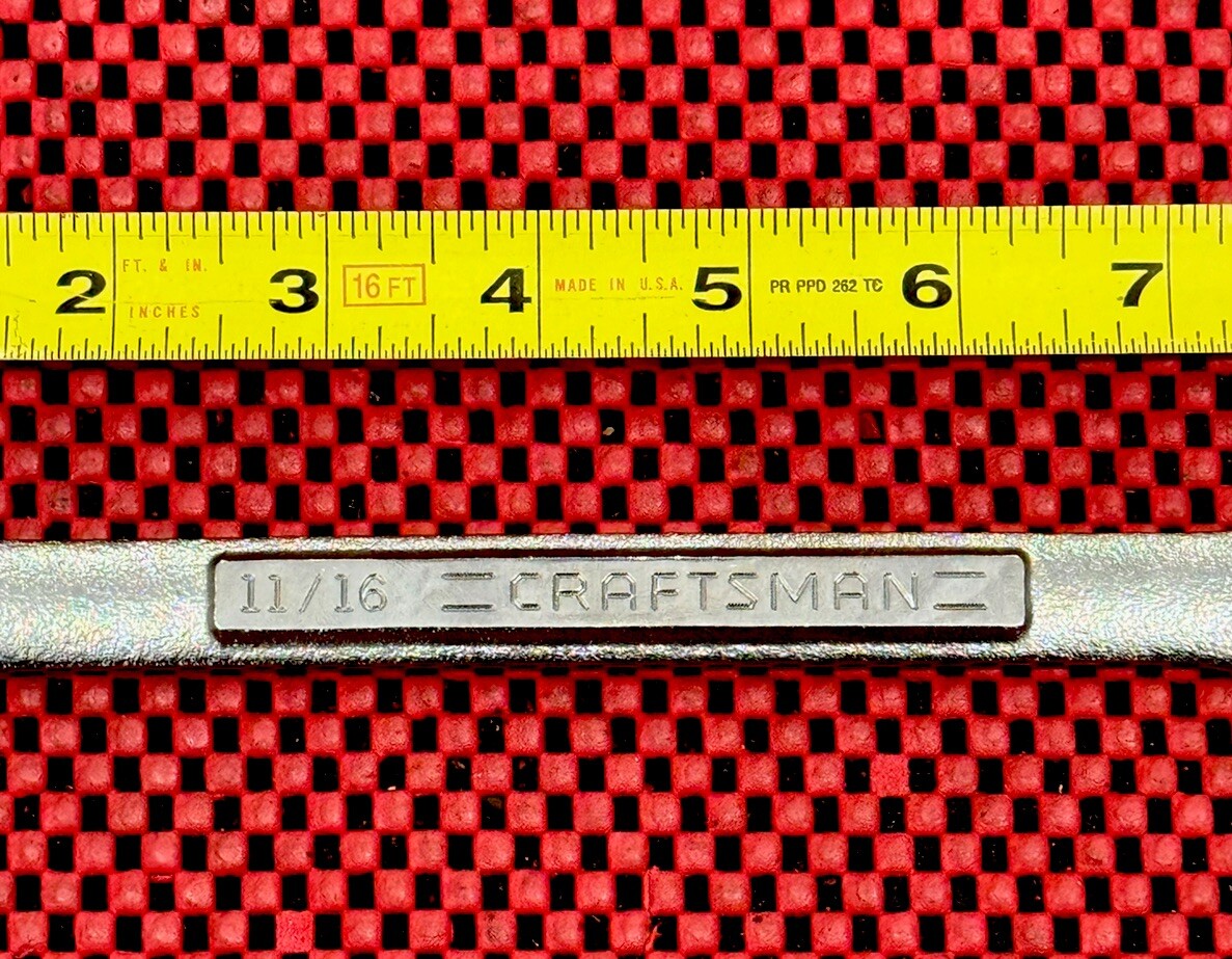 Craftsman NEW VA 44698 11/16” 12 Point Combination Wrench Vintage Made in USA N3