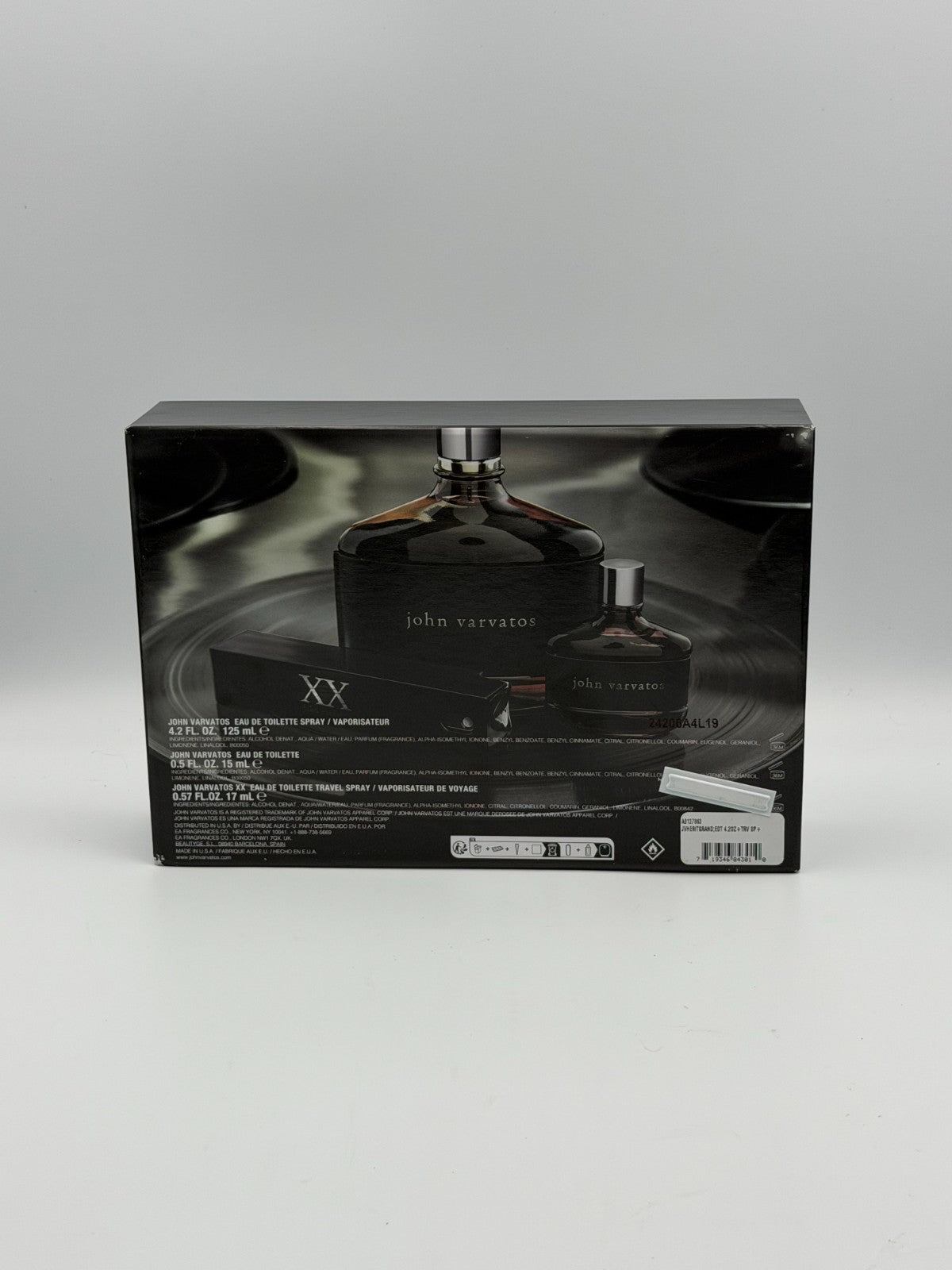 John Varvatos XX 3 Piece Gift Set Men's EDT Fragrance Spray - 4.2 Oz & 0.57 Oz