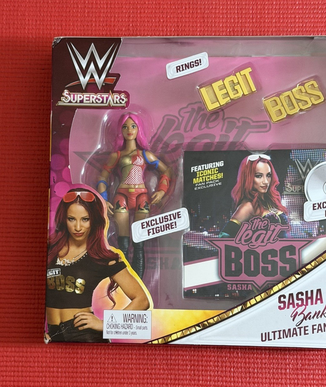 WWE Superstars Sasha Banks Ultimate Fan Pack Exclusive Figures NEW IN BOX