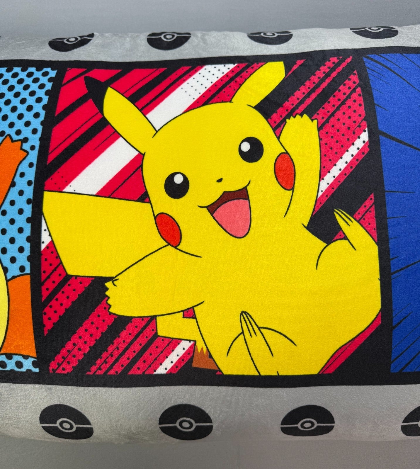 NEW Pokémon Cloud Body Pillow Pikachu Charmander Eevee Kids Bedding Plush 18x36"