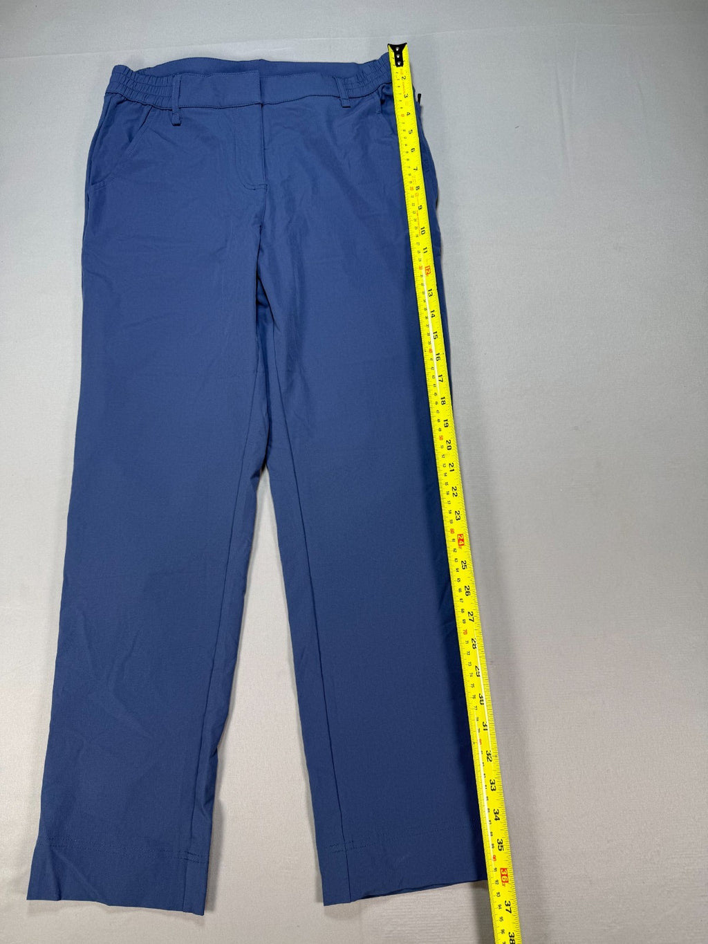 NWT Hiverlay Straight Leg Golf Pants Women Small Blue Lightweight Stretch Casual