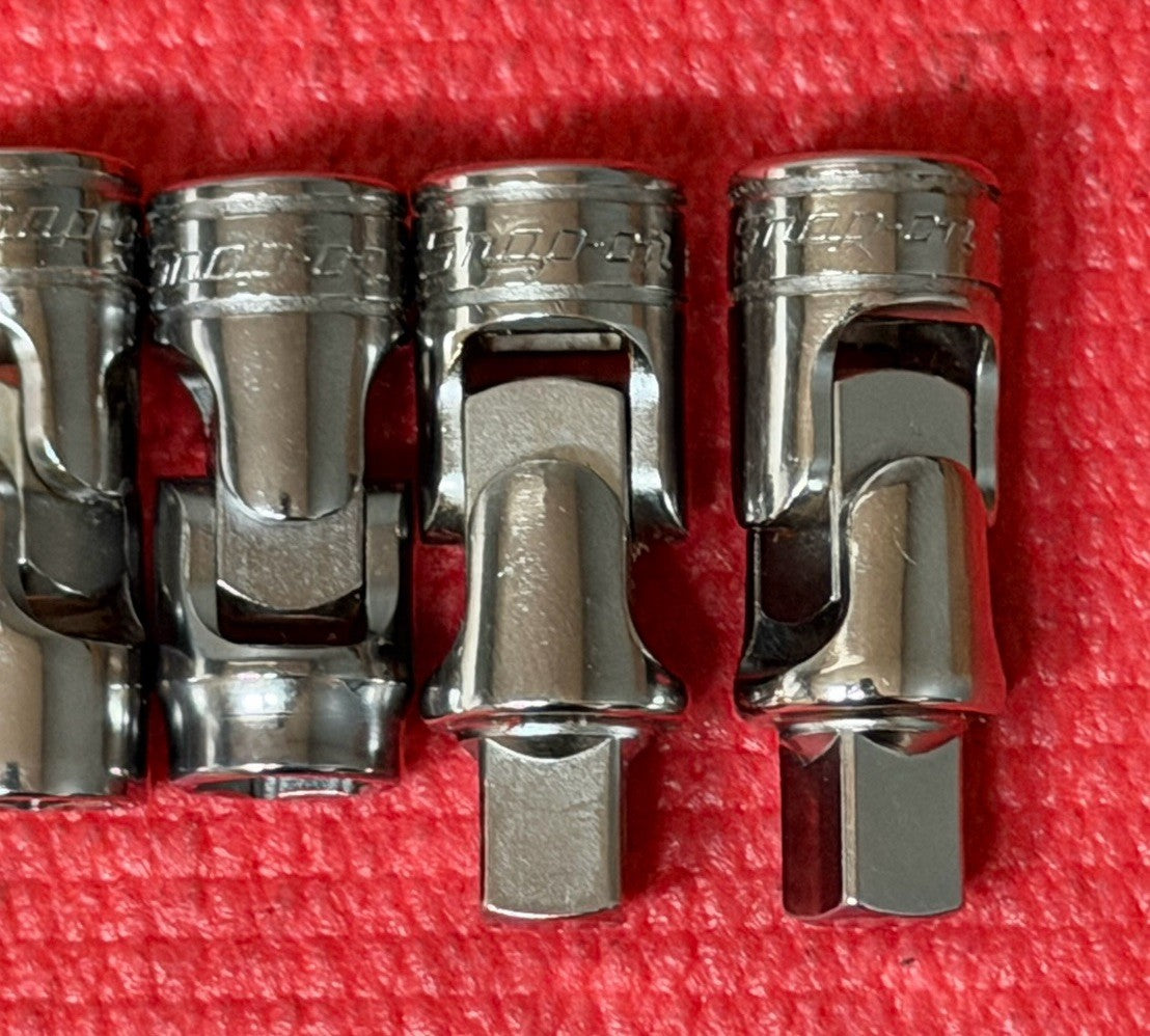 NEW Snap-On Tools 5PC 3/8" Drive SAE Universal Swivel Socket Set Made in USA