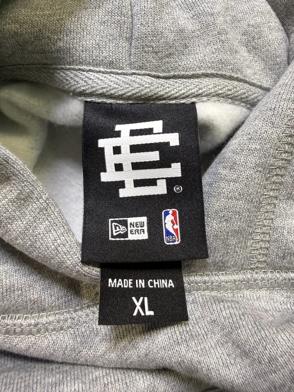 NWT New Era X NBA Eric Emanuel EE22 Hoodie Men's XL Gray Long Sleeve Athleisure