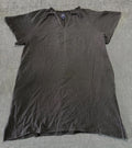 Gap Blouse Top Women's XL Black Short Sleeve V-Neck Dark Wash Casual Wear Preppy