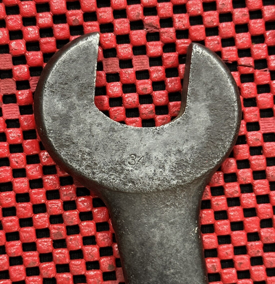 Vintage J.H. Williams 1" x 1-1/8" Open End Wrench #34 Diamond W Logo -USA  Rare
