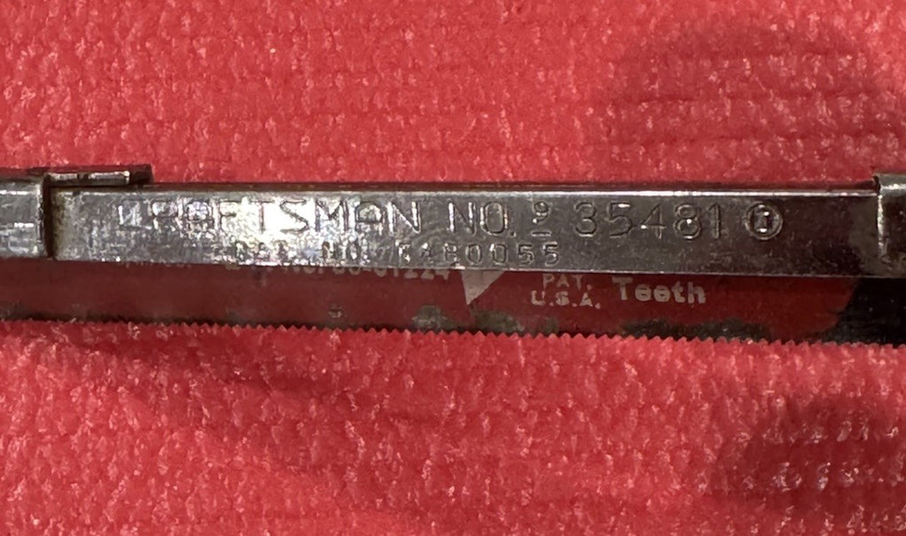Vintage Craftsman No. 9-35481 Aluminum Close Quarters Hacksaw Made In USA