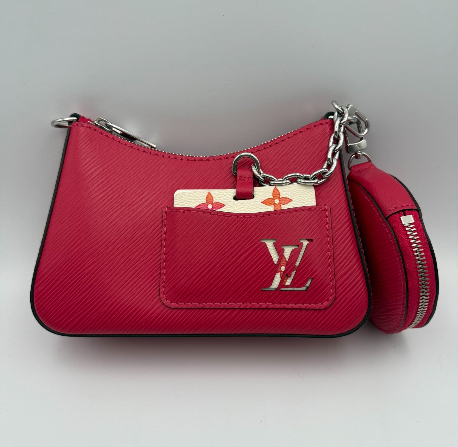 NEW Louis Vuitton Marellini Shoulder Bag Women's Miami Red Epi Leather Fashion