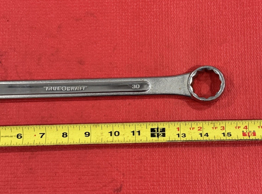 Vintage TRUECRAFT Tools NEW 1130 Combination Wrench 30 mm 12 Point MADE IN JAPAN