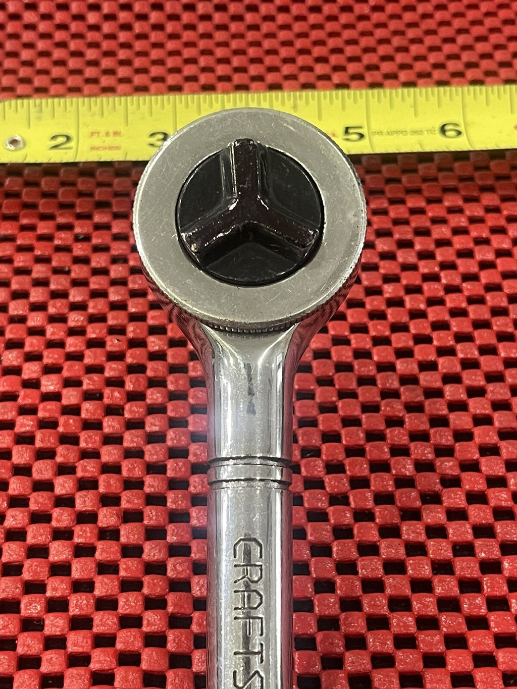Craftsman Vintage Made in USA 1/2" Drive Thumb Wheel Ratchet 9-43797  10" Long