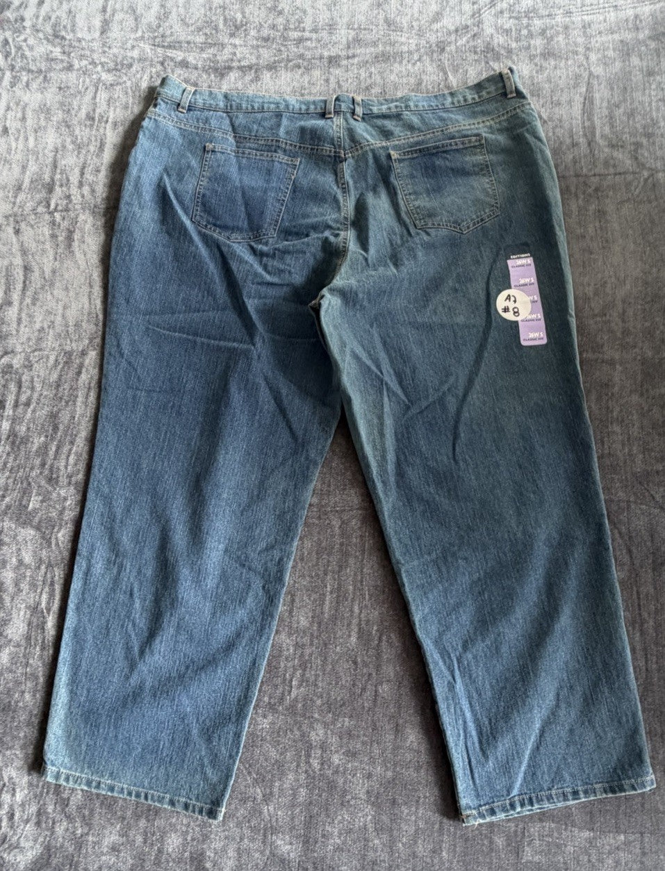 Basic Editions Classic Fit Woman 26W S Denim Blue medium Jeans NWT