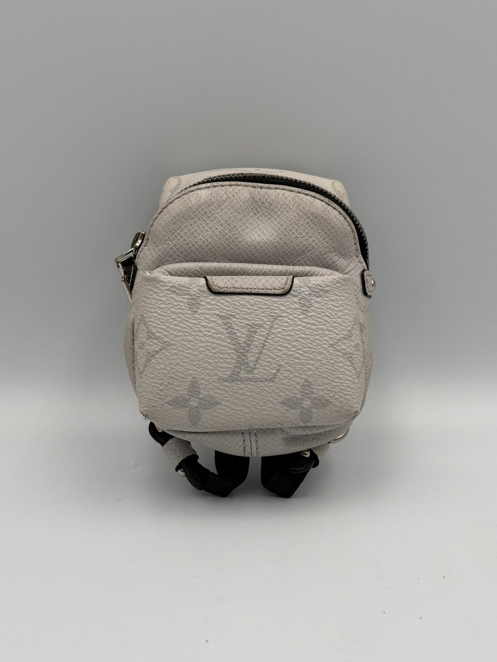 Louis Vuitton Taigarama Discovery Backpack Bag Charm White Key Holder M69318