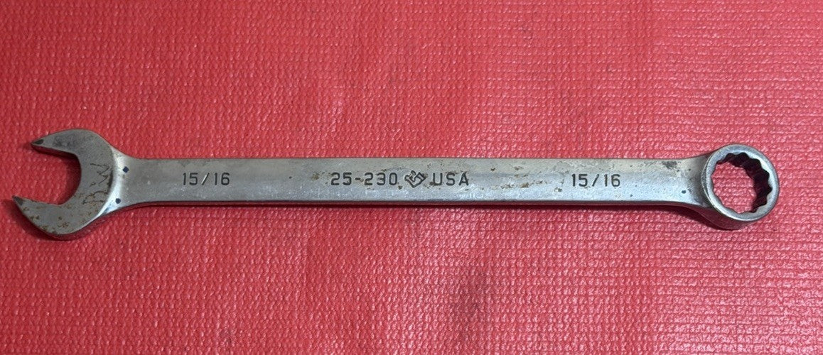 Armstrong Tools USA 25-230 15/16” Combination Wrench Polished Chrome, 12 Point