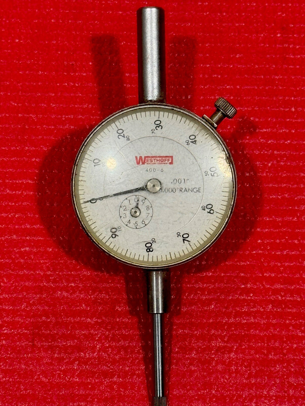 WESTHOFF, DIAL INDICATOR, 400-6, .001" - 1.000" RANGE- MADE IN JAPAN