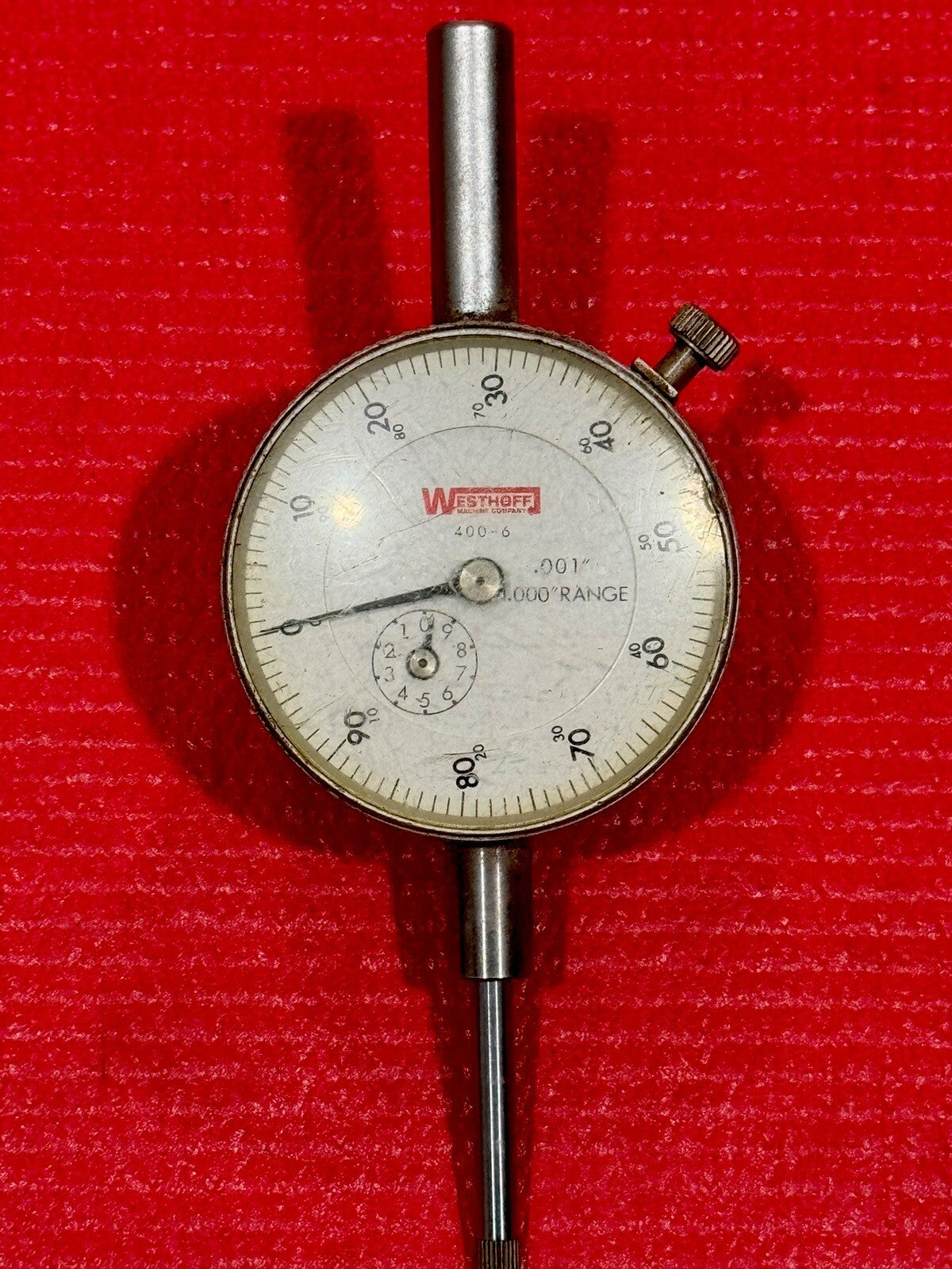 WESTHOFF, DIAL INDICATOR, 400-6, .001" - 1.000" RANGE- MADE IN JAPAN