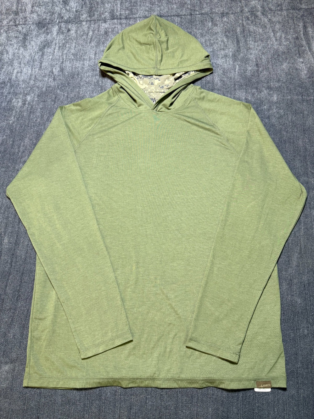 NWT Habit Lightweight Hoodie Men's Green Medium Long Sleeve Pullover Y2K Sports