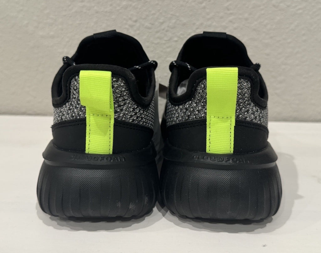 NEW Adidas Kaptir 4.0 Women’s Sneakers Size 6.5 Cloudfoam Black + Green NWB
