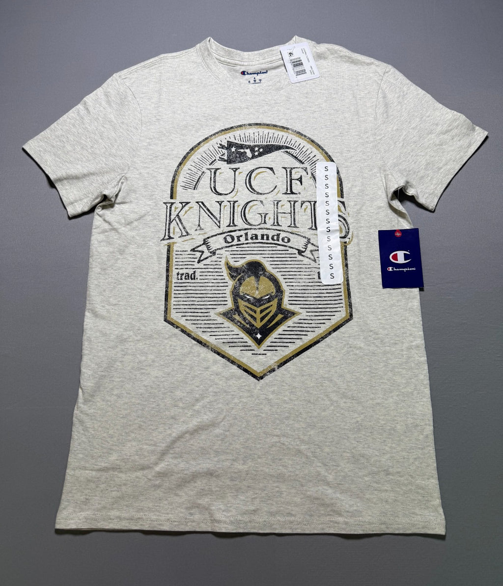NWT Champion UCF Knights T-Shirt Men's Small Gray Short Sleeve Crew Neck Sports