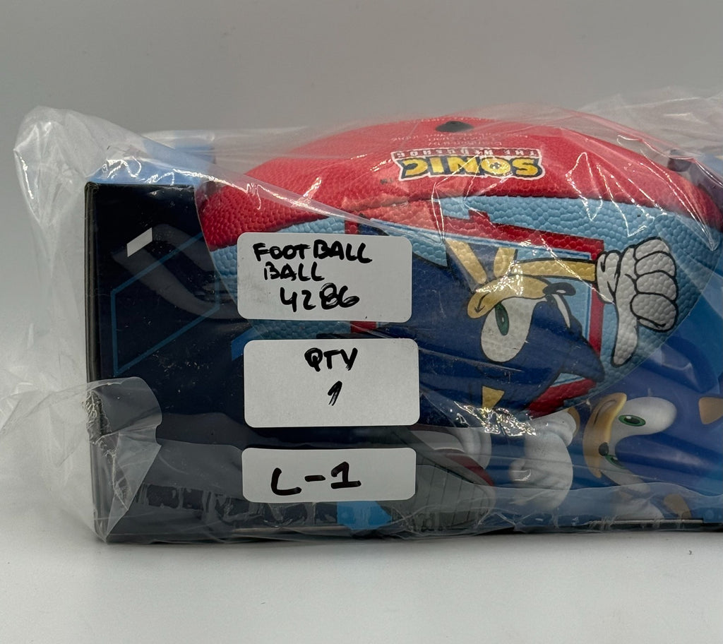 New Sega Sonic The Hedgehog Football Kids Red Sports Outdoor Training - Size 5