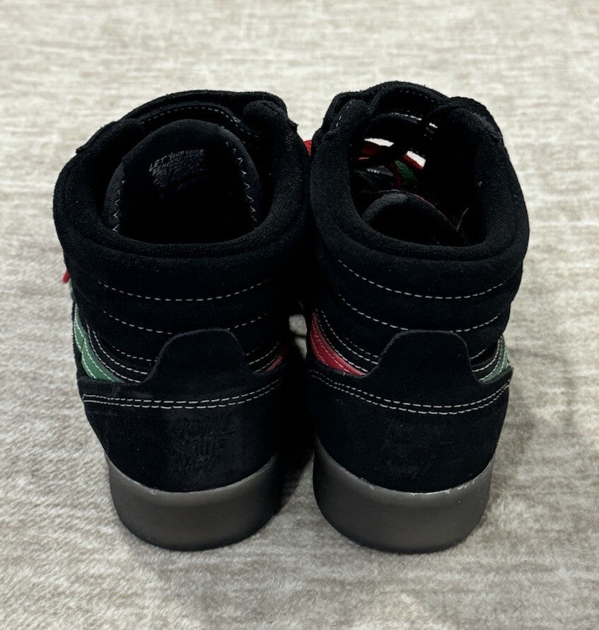 NEW Reebok Freestyle Hi Human Rights Now Womens Size 7 Black Lifestyle Sneakers