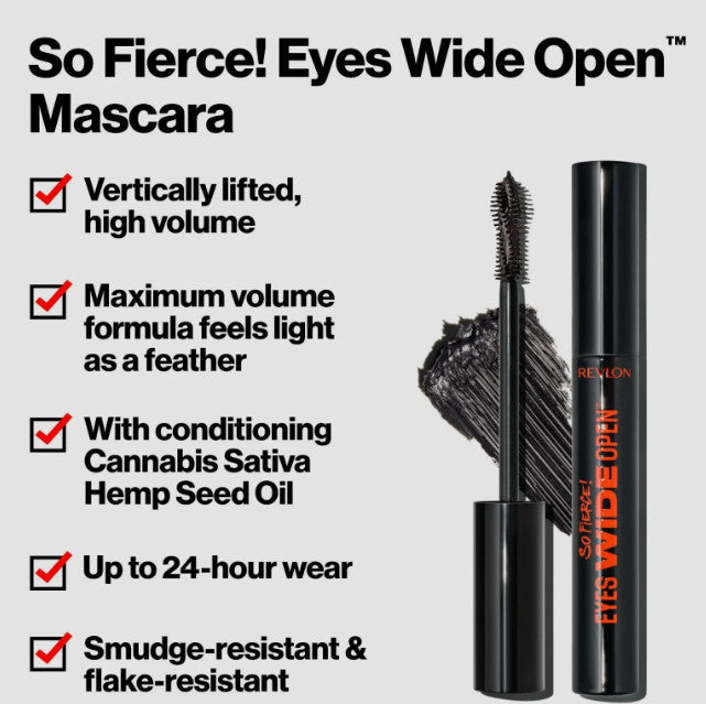 (20) Revlon So Fierce! 20 PC Eyes Wide Open Mascara Sealed 103 -Black Brown NEW!