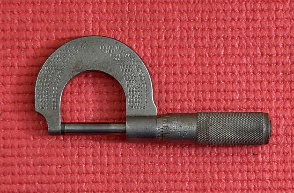 Vintage L.S. Starrett No. 209 CF 0-1” Machinist Micrometer – Athol Mass USA