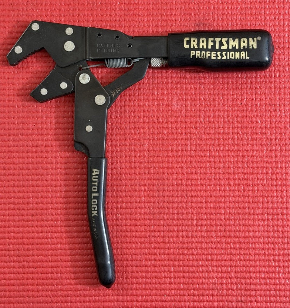 Vintage Craftsman Professional 45307 Auto Lock Pliers Made in USA  Excellent!!!