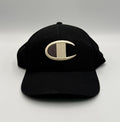 Champion Embroidered Logo Trucker Hat Unisex Black Mesh Snapback Baseball Cap