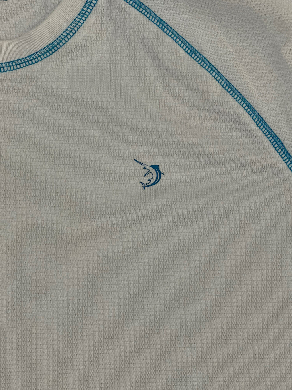 Reel Legends T Shirt Short Sleeve White Blue Fishing Men’s Size M Medium  B1