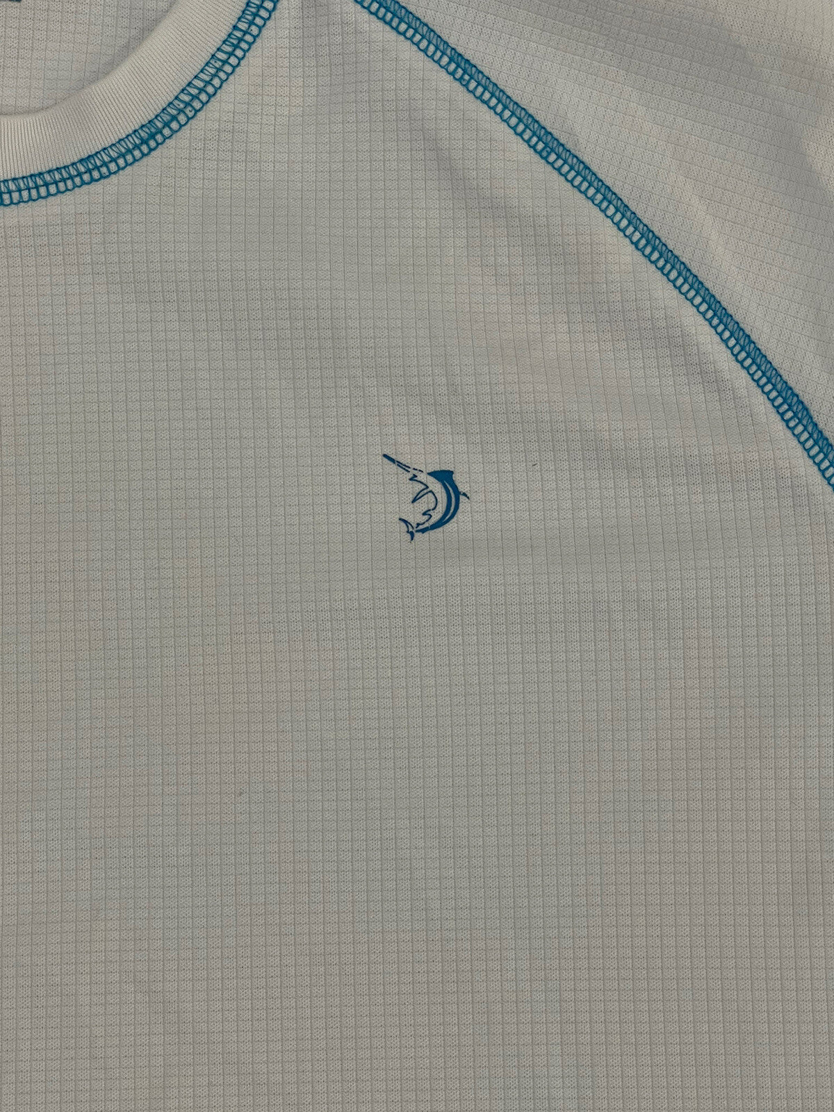 Reel Legends T Shirt Short Sleeve White Blue Fishing Men’s Size M Medium  B1