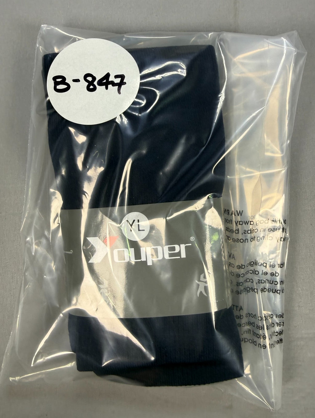 NWT Youper Sports Socks Youth YL Blue Soccer Baseball Golf Basketball Athleisure