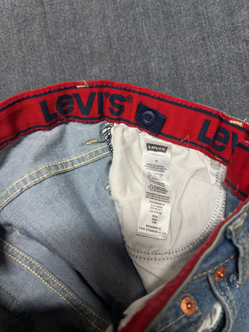 NWT Levi's 511 Slim Flex Stretch Jeans Boys 12 West Lake Comfort Stretch Pockets
