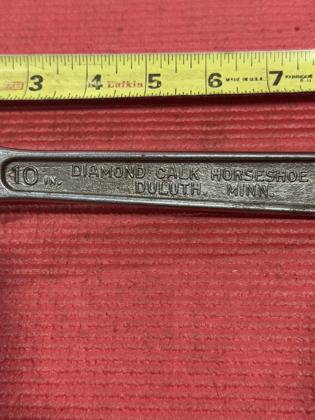 Vintage Diamond Calk Horseshoe Co. Duluth 10” Adjustable Wrench Díamalloy USA