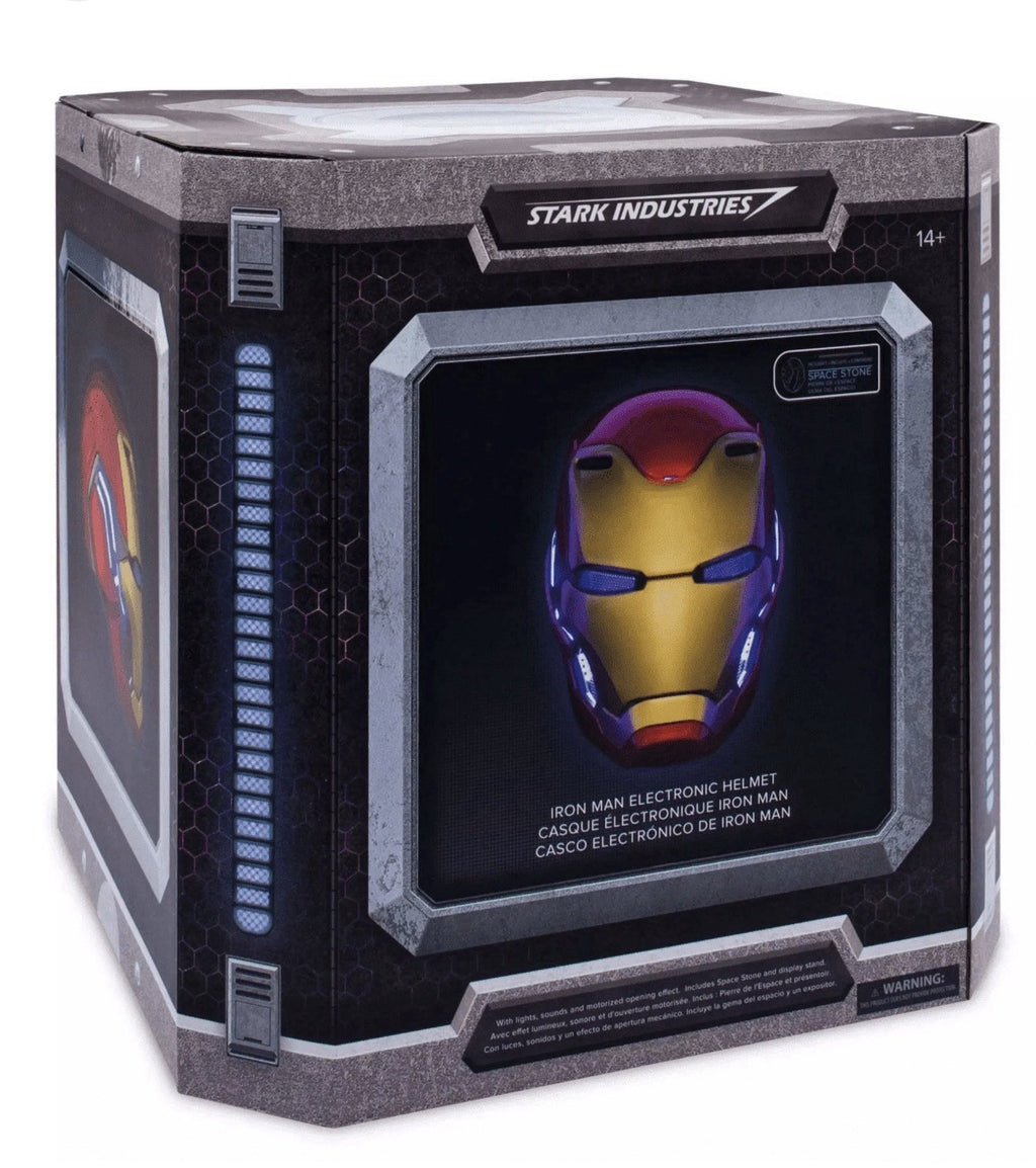Disney Parks Marvel Iron Man Helmet Auto Open Mask LightsSounds New Sealed