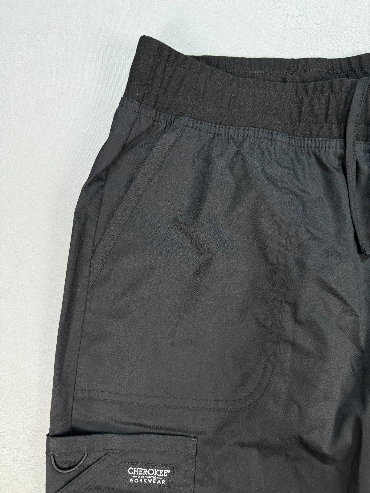Cherokee Revolution Scrub Pants Women's Medium Black Drawstring Elastic Waist