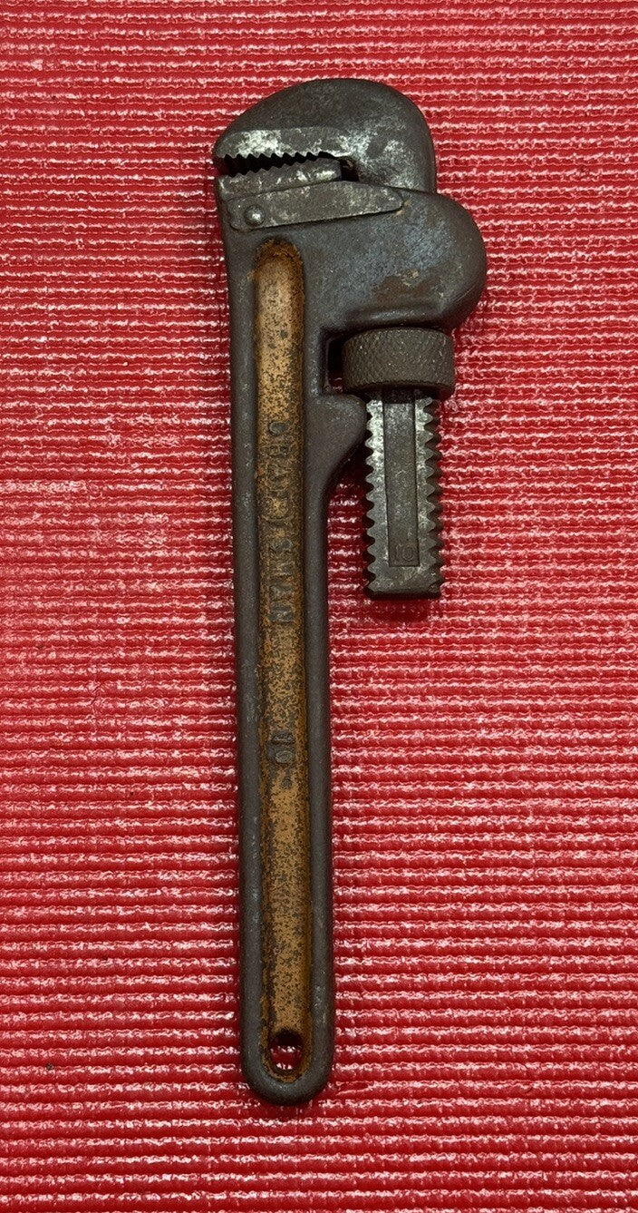 Vintage 1950's Craftsman 10" Pipe Wrench AS Guaranteed Made in USA N3
