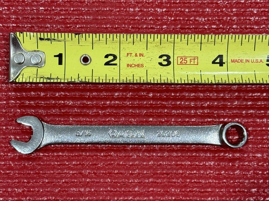 Vintage Allen Tools 20206, SAE 5/16" Combination Wrench 12PT Made in USA