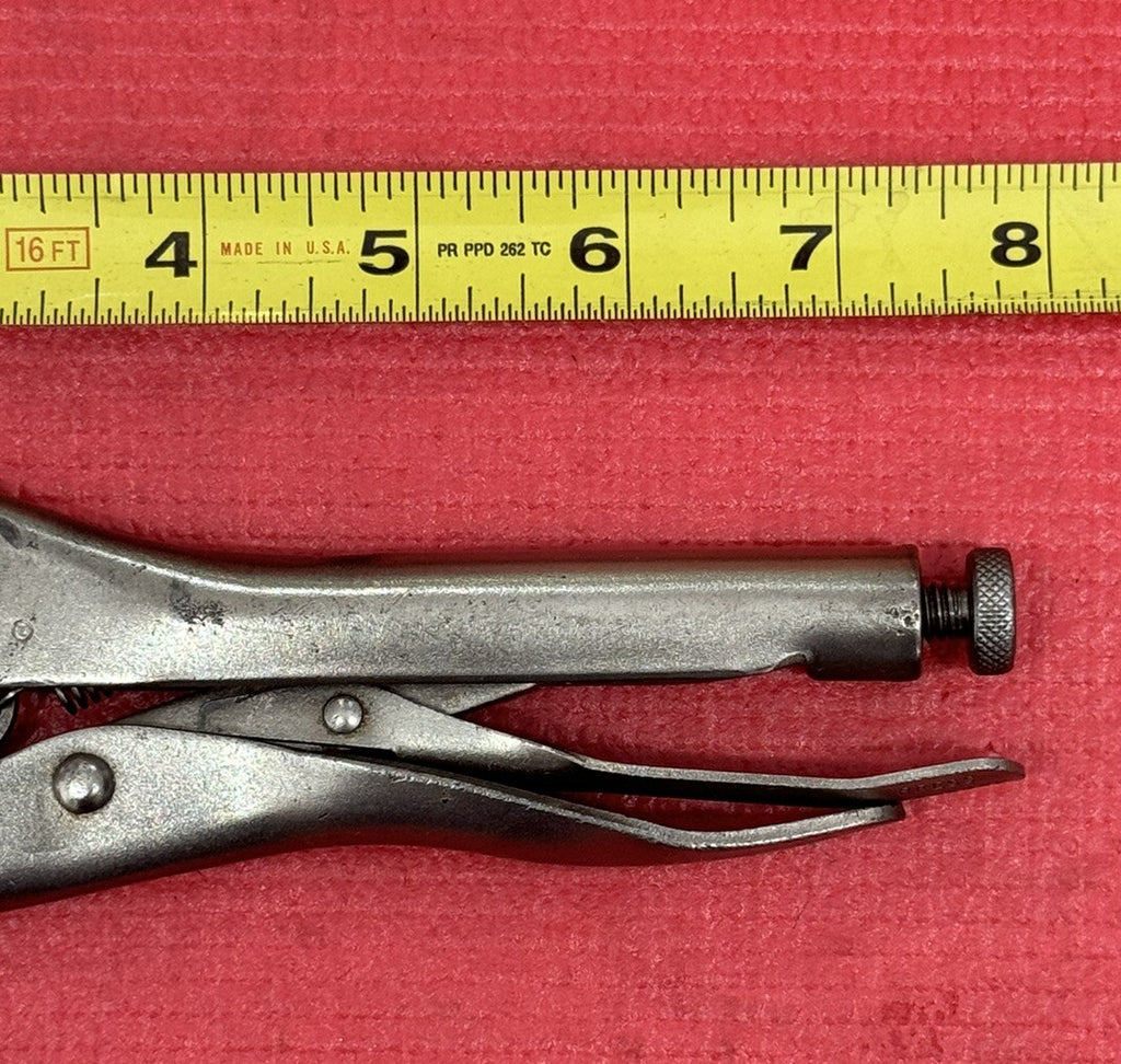 VINTAGE CRAFTSMAN CIRCLE I  7" STRAIGHT JAW LOCKING PLIERS VISE-GRIP  USA
