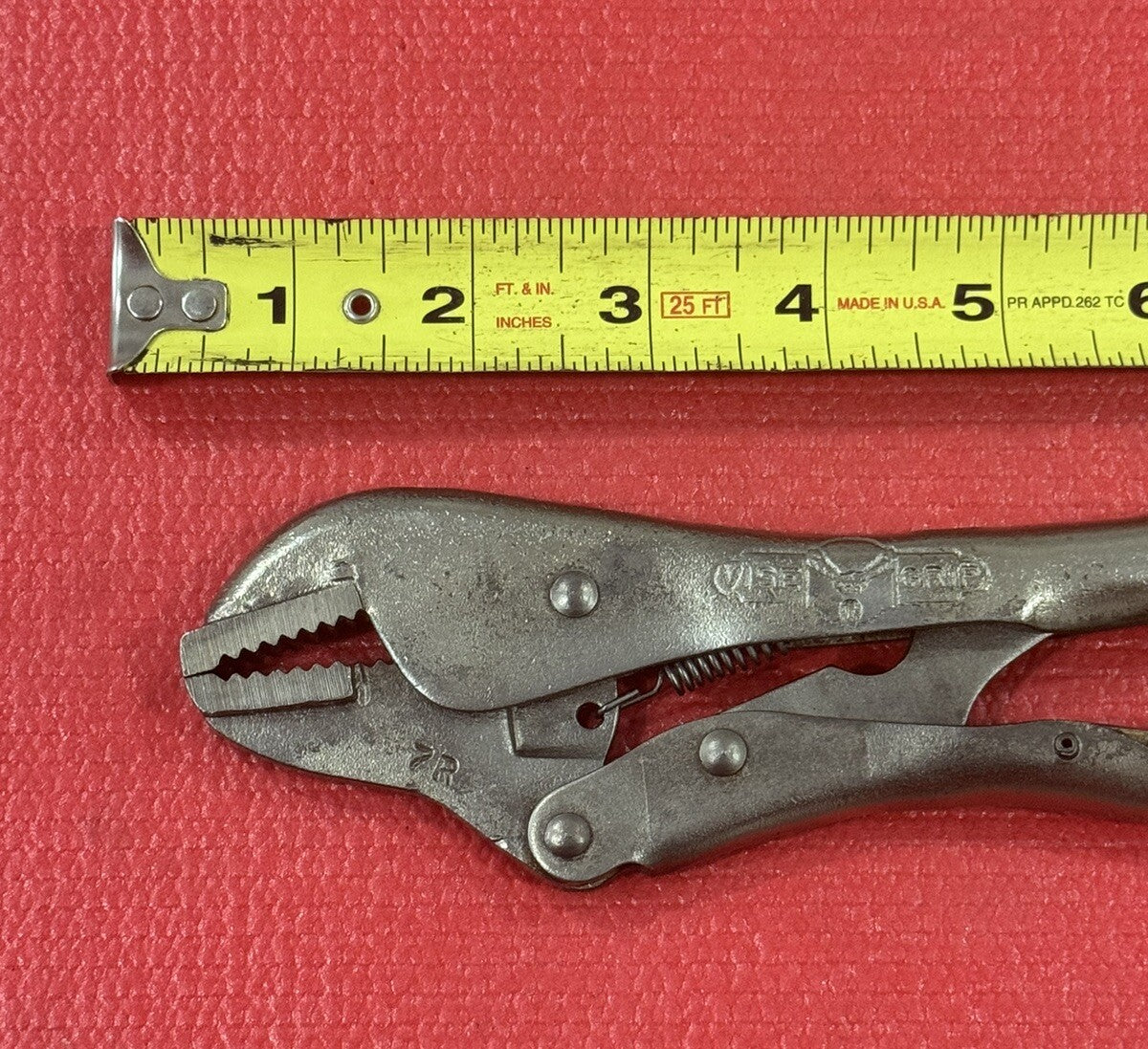 Vintage Vise-Grip 7R Petersen Dewitt 7" Locking Pliers Made in USA