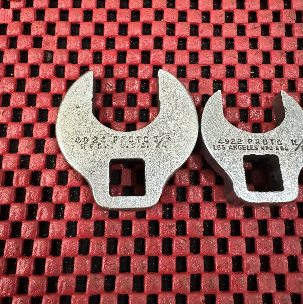 Proto Tools 3 Pc Set 3/8 Drive Open End Crowsfoot Socket Set Of 3 SAE USA M3