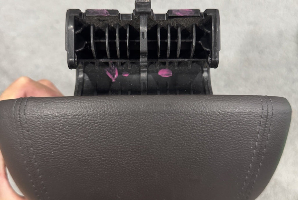 2013-2016 Hyundai Santa Fe Center Console Brown Leather Armrest Lid OEM Genuine