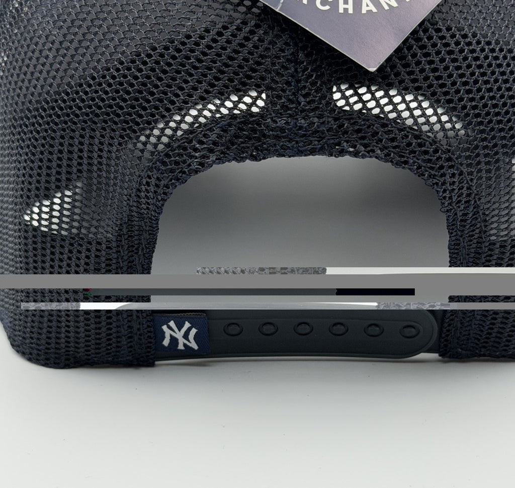 New York Yankees Fan Favorite Osfa Adjustable Hat Cap Navy Silver NEW WITH TAG