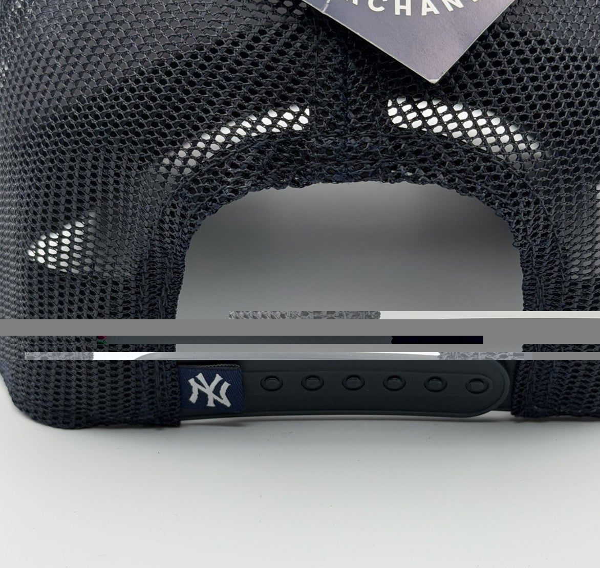 New York Yankees Fan Favorite Osfa Adjustable Hat Cap Navy Silver NEW WITH TAG