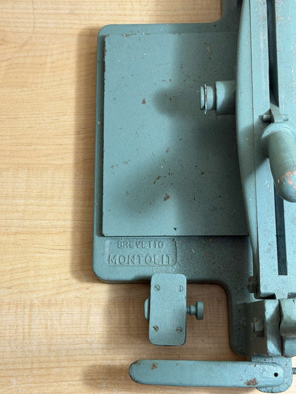 Vintage Brevetti Montolit Italian Manual Tile Cutter W/Original Paint Very Rare