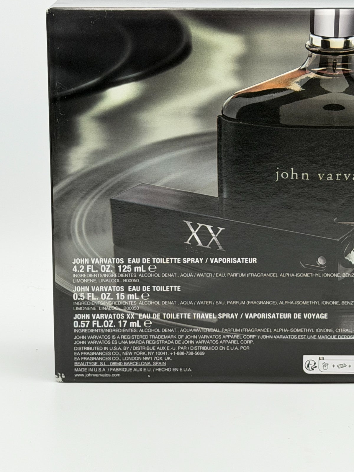 John Varvatos XX 3 Piece Gift Set Men's EDT Fragrance Spray - 4.2 Oz & 0.57 Oz