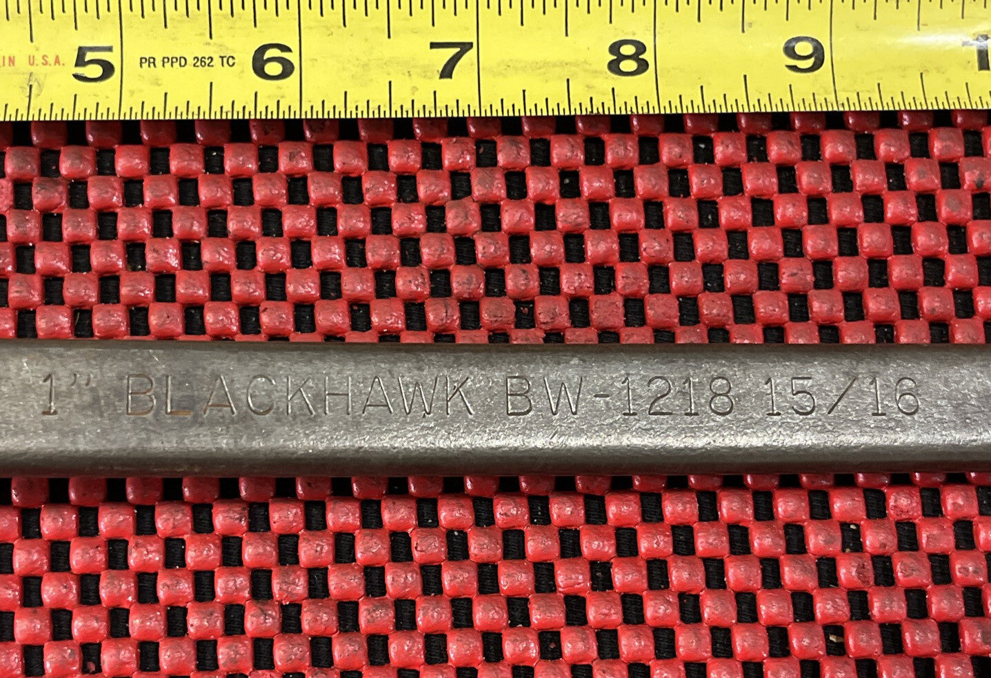 BLACKHAWK TOOLS BW-1218 BOX WRENCH OFFSET  1" X  15/16" ALLOY STEEL USA M9