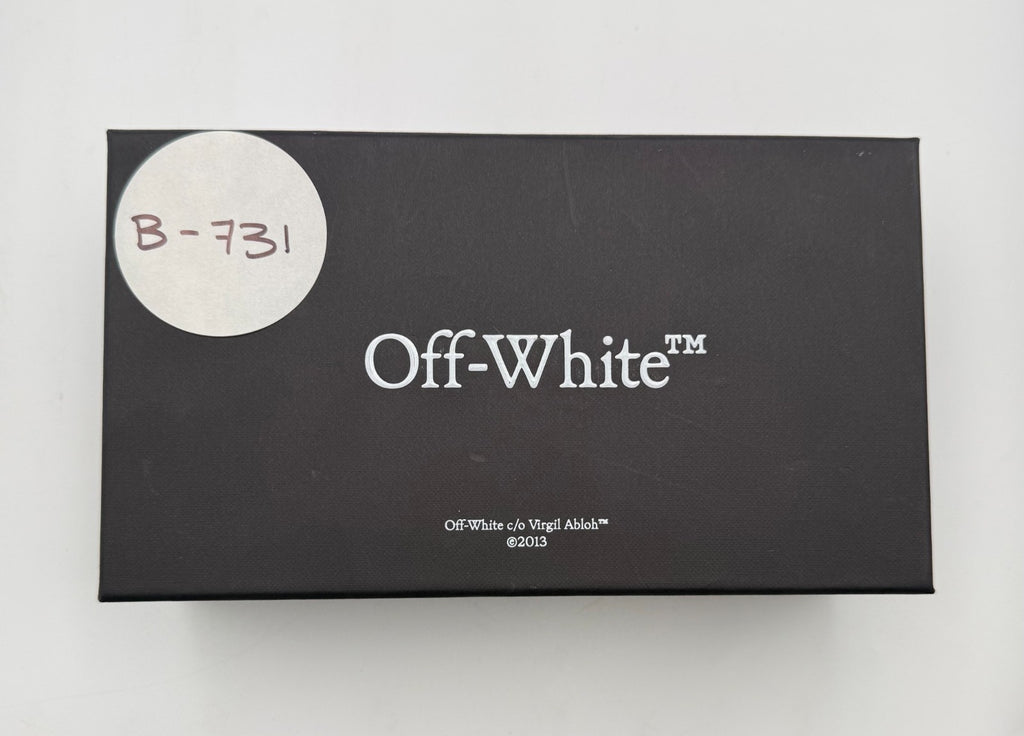 New Off-White Stratford Havana Square Sunglasses Men's Tortoise Shell Green Lens