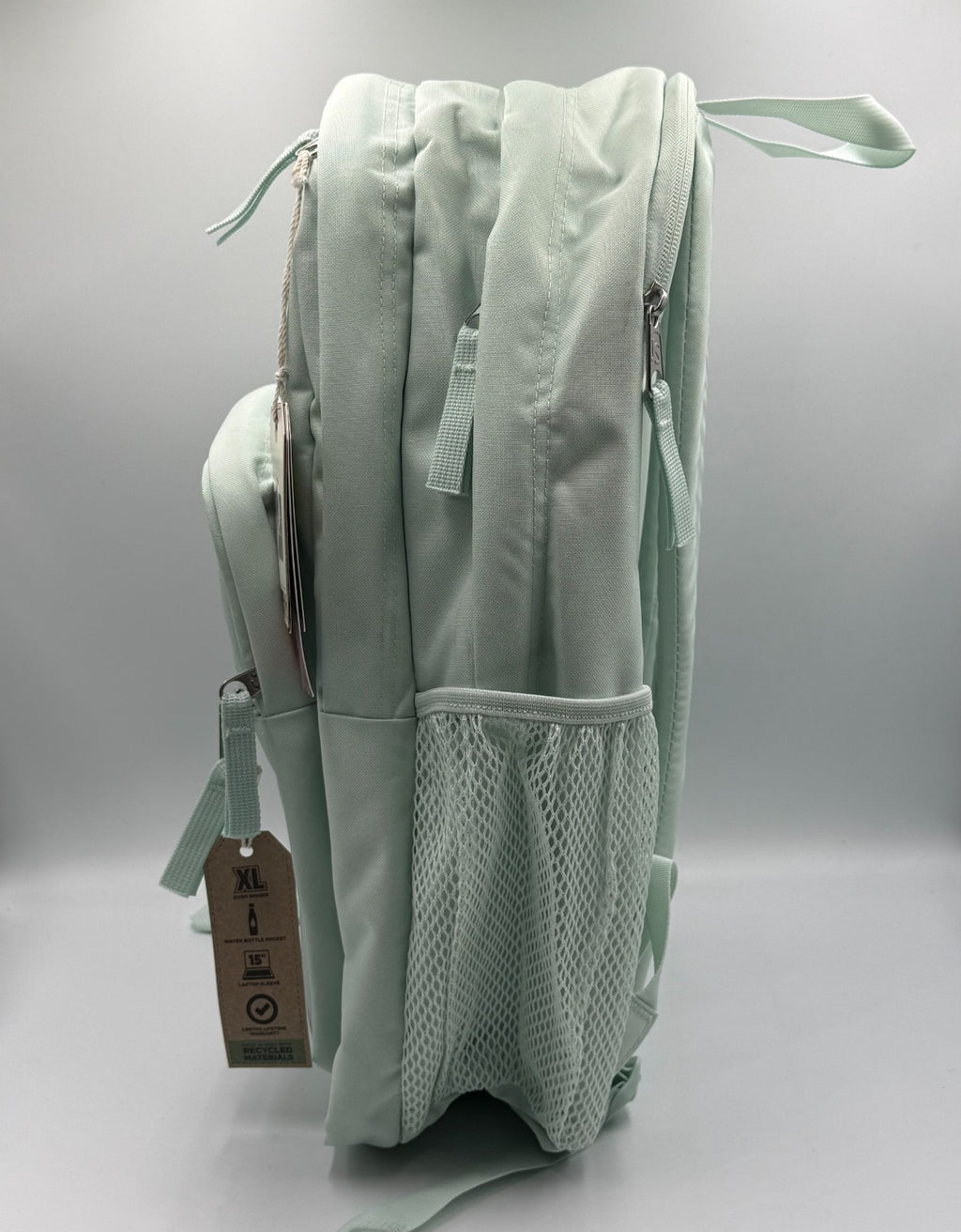 NWT JanSport Big Student Backpack Faded Sage Green 15" Laptop School Bag - XL