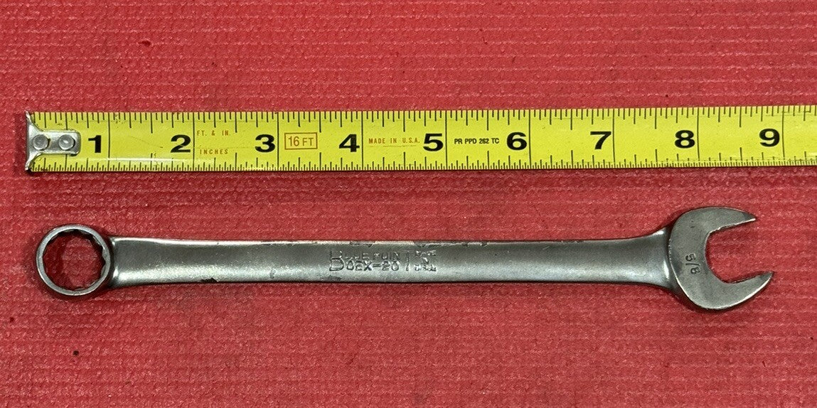 Vintage Blue-Point Tools OEX-20, 5/8" Combination Wrench Made in USA By Snap-On